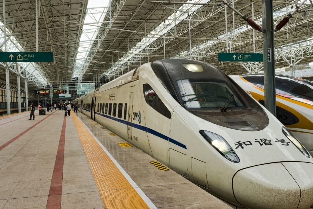 High speed train in Beijing, China