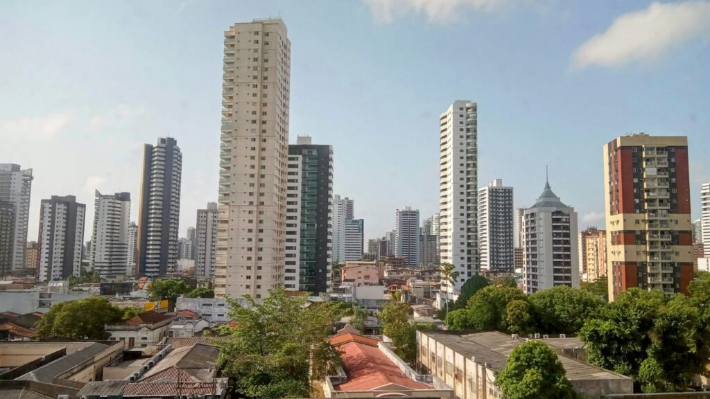 Vista de quem está dentro do Hospital Santa Casa de Misericórdia do Pará, Belém, PA, Brasil