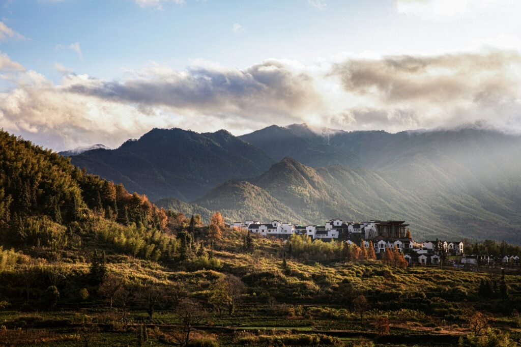 Sunset in Anhui, China